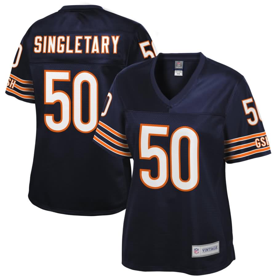 Mike Singletary Chicago Bears NFL Pro Line Women's Retired Player Jersey - Navy