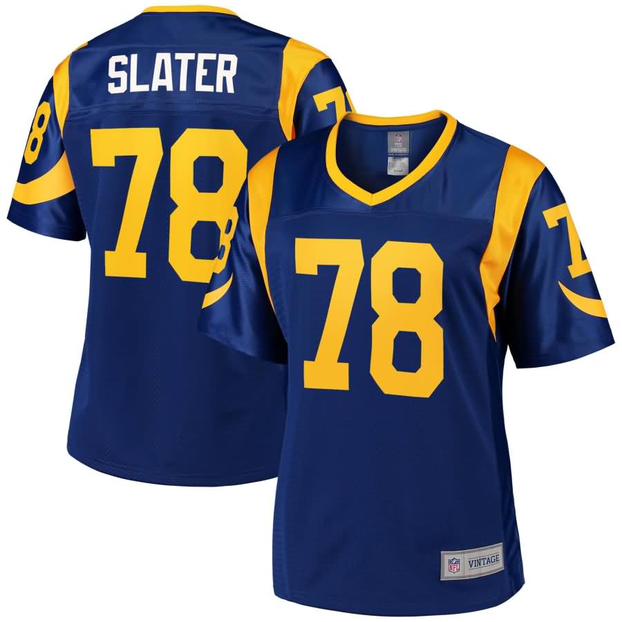 Jackie Slater Los Angeles Rams NFL Pro Line Women's Retired Player Jersey - Royal