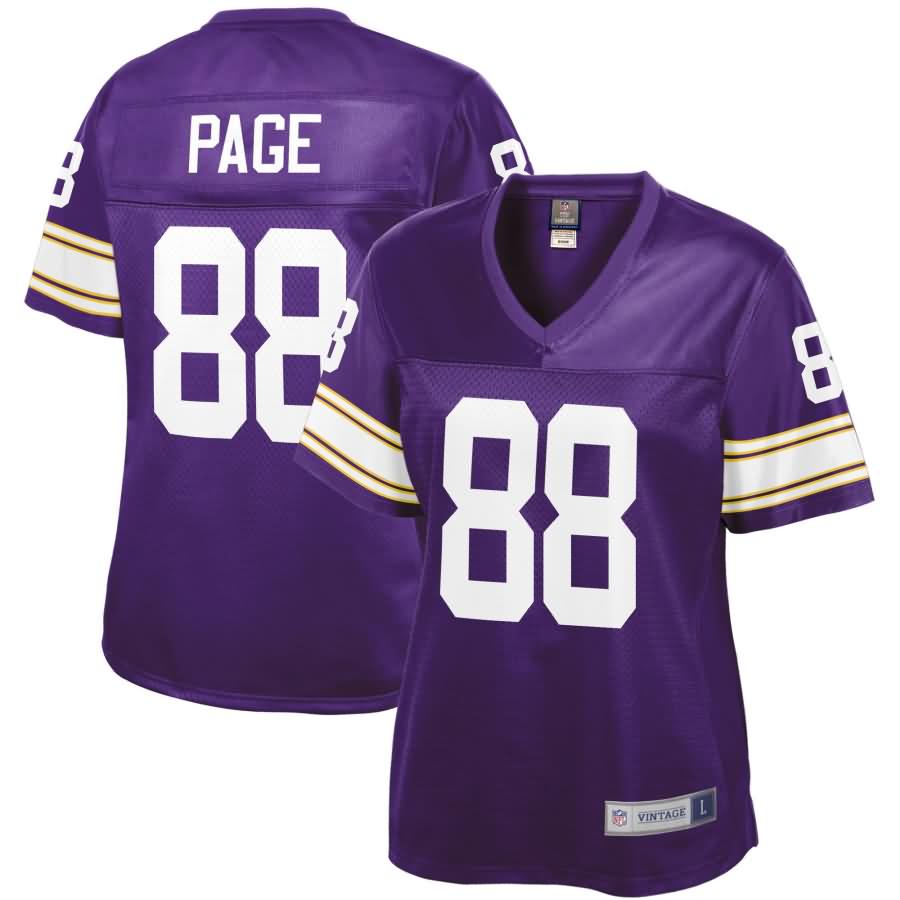 Alan Page Minnesota Vikings NFL Pro Line Women's Retired Player Jersey - Purple