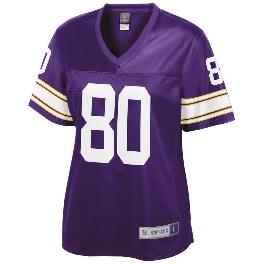 Cris Carter Minnesota Vikings NFL Pro Line Women's Retired Player Jersey - Purple