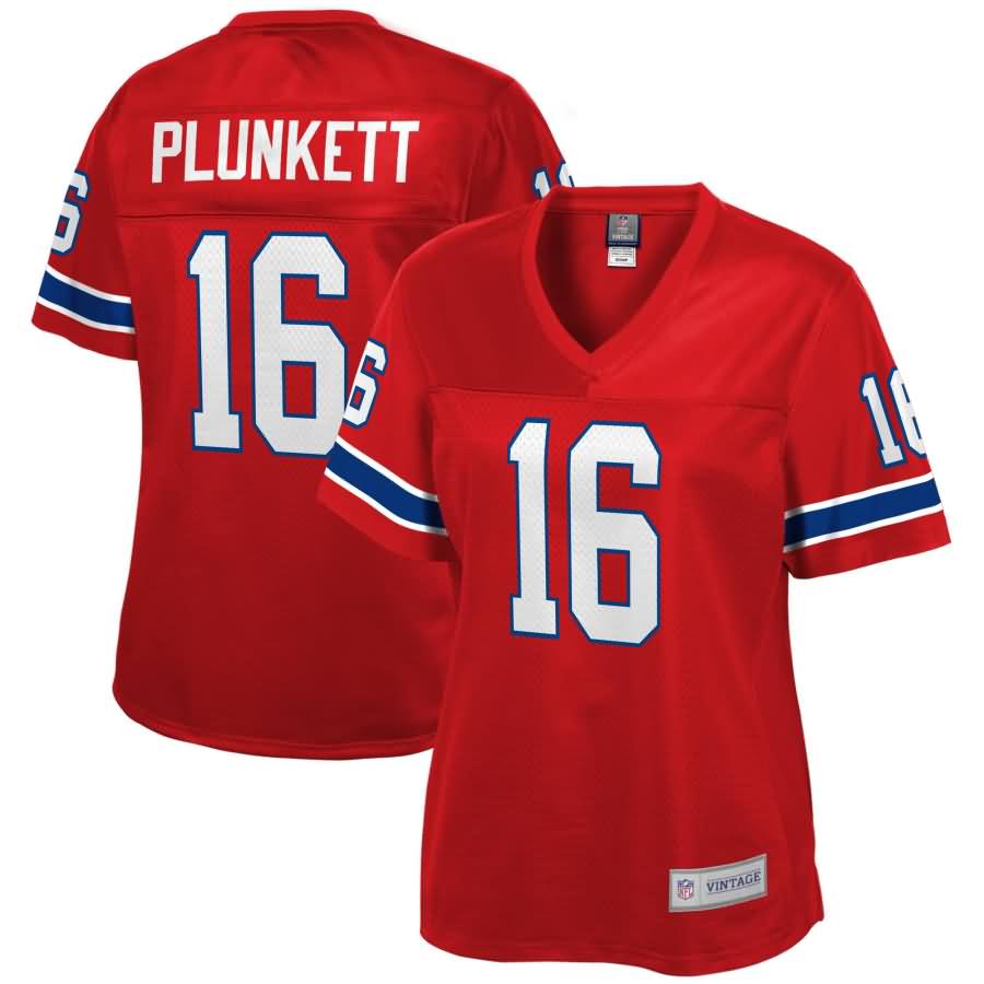 Jim Plunkett New England Patriots NFL Pro Line Women's Retired Player Jersey - Red