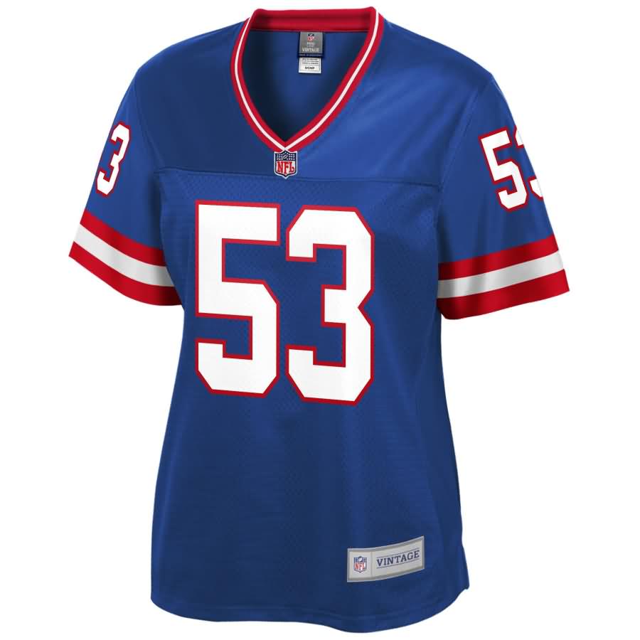 Harry Carson New York Giants NFL Pro Line Women's Retired Player Jersey - Royal