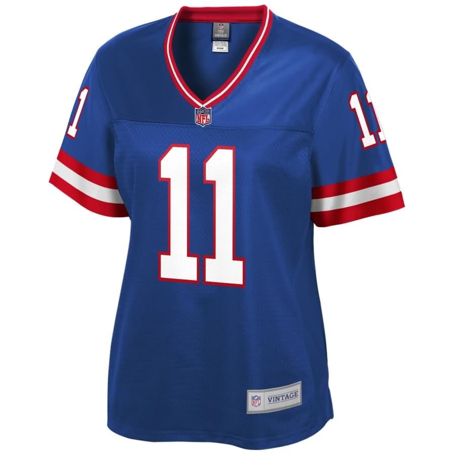 Phil Simms New York Giants NFL Pro Line Women's Retired Player Jersey - Royal