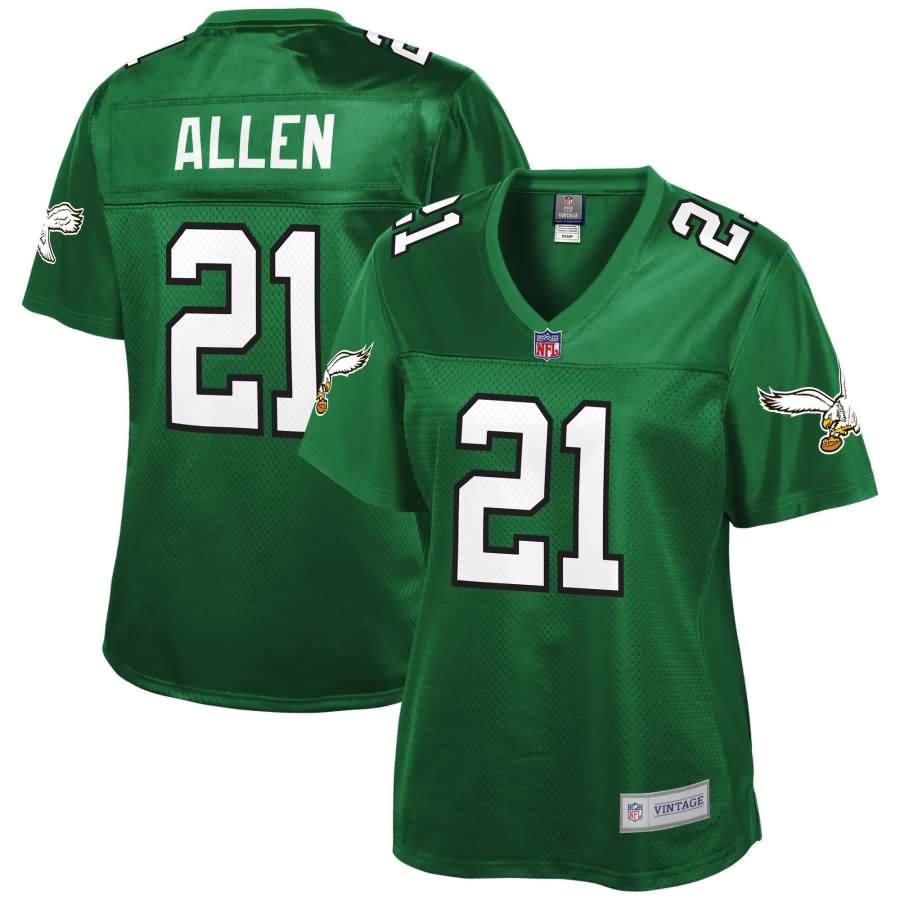 Eric Allen Philadelphia Eagles NFL Pro Line Women's Retired Player Jersey - Kelly Green