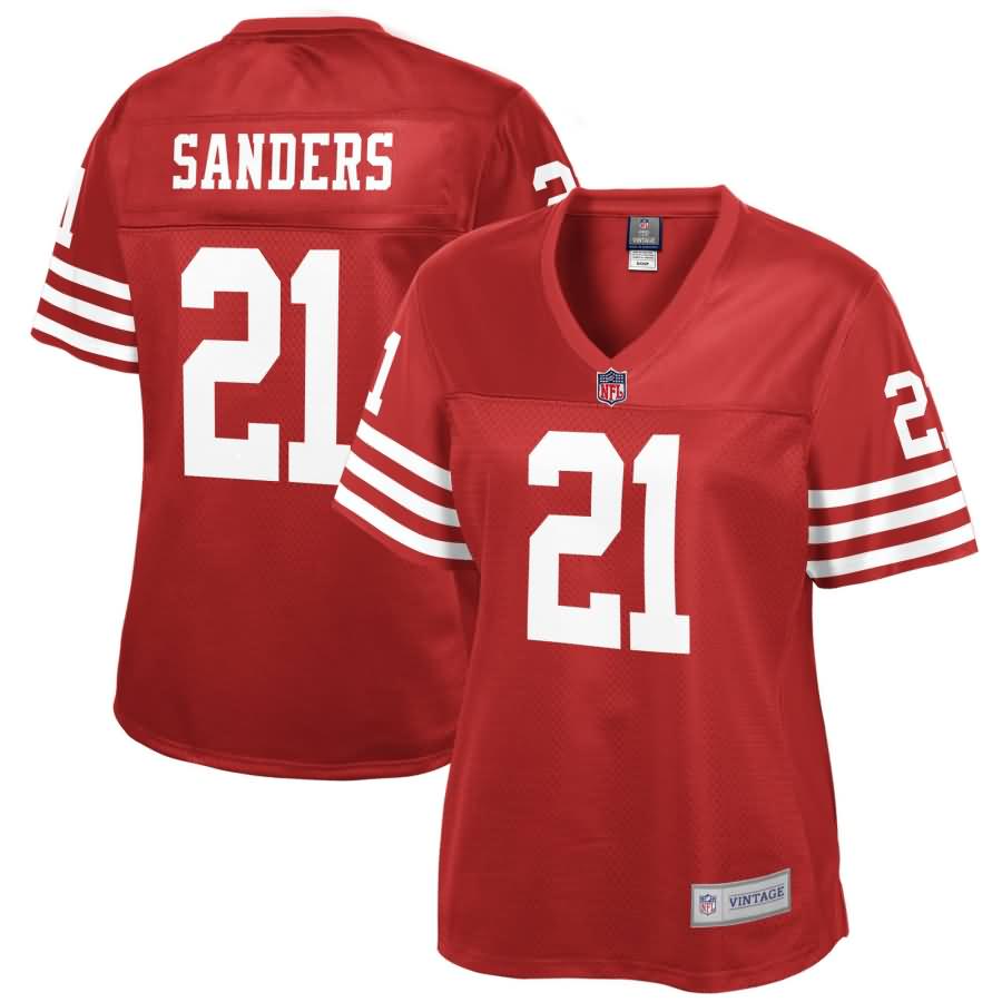 Deion Sanders San Francisco 49ers NFL Pro Line Women's Retired Player Jersey - Scarlet