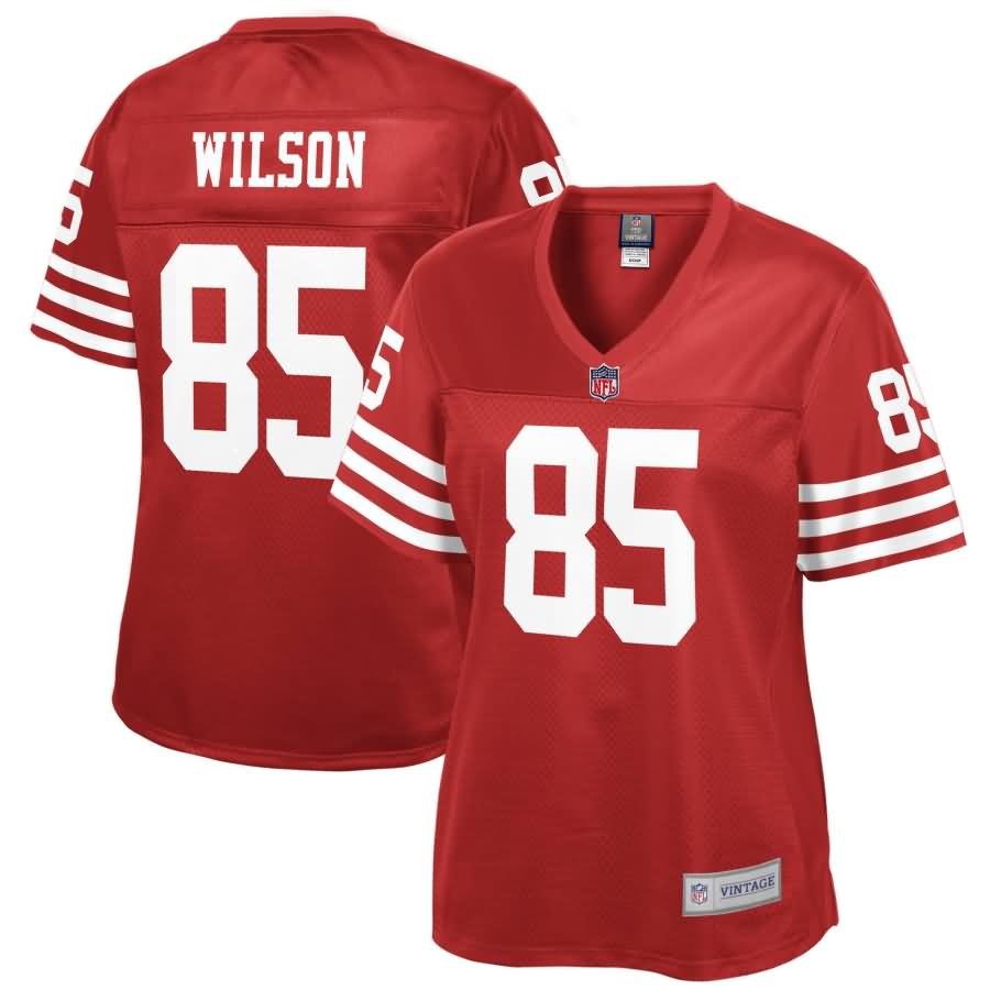 Mike Wilson San Francisco 49ers NFL Pro Line Women's Retired Player Jersey - Scarlet