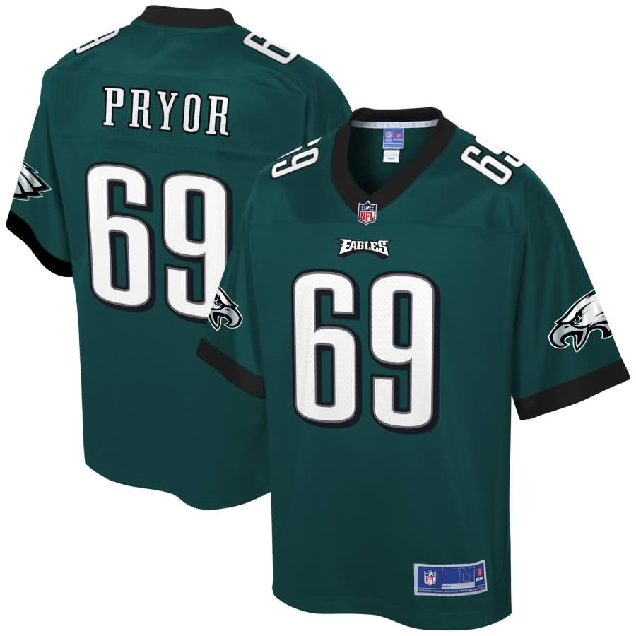 Matt Pryor Philadelphia Eagles NFL Pro Line Game Jersey - Midnight Green