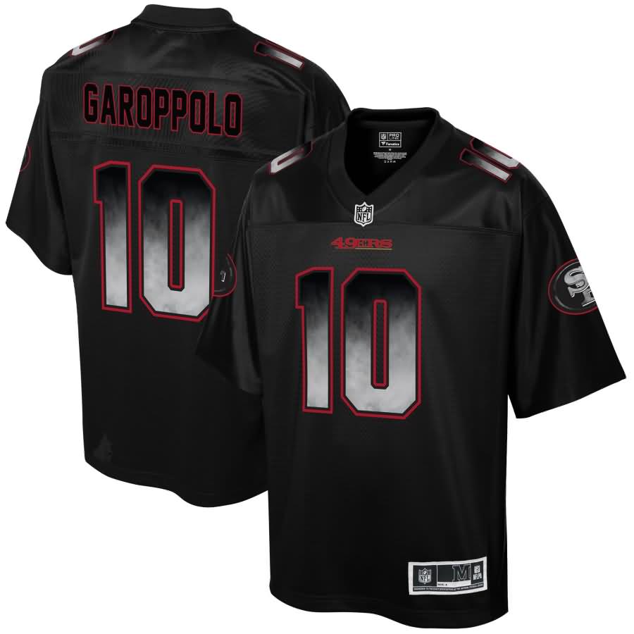 Jimmy Garoppolo San Francisco 49ers NFL Pro Line Smoke Fashion Jersey - Black