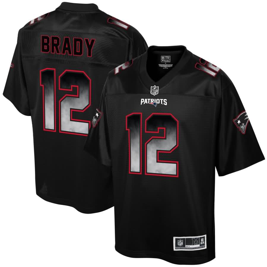 Tom Brady New England Patriots NFL Pro Line Smoke Fashion Jersey - Black