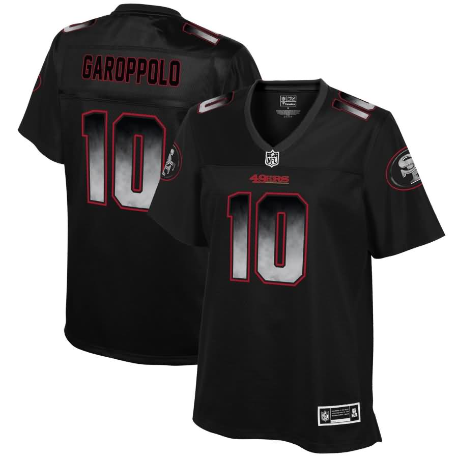 Jimmy Garoppolo San Francisco 49ers NFL Pro Line Women's Pro Line Smoke Fashion Jersey - Black