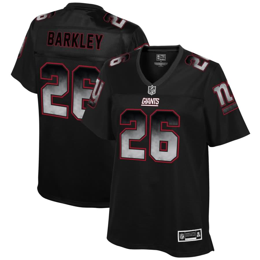 Saquon Barkley New York Giants NFL Pro Line Women's Pro Line Smoke Fashion Jersey - Black