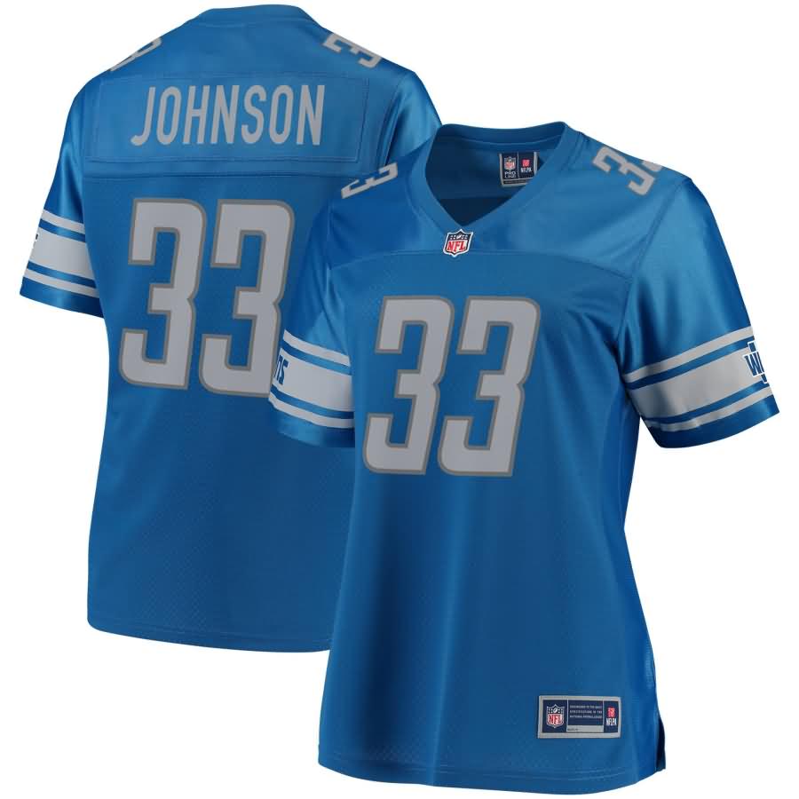 Kerryon Johnson Detroit Lions NFL Pro Line Women's Player Jersey - Blue