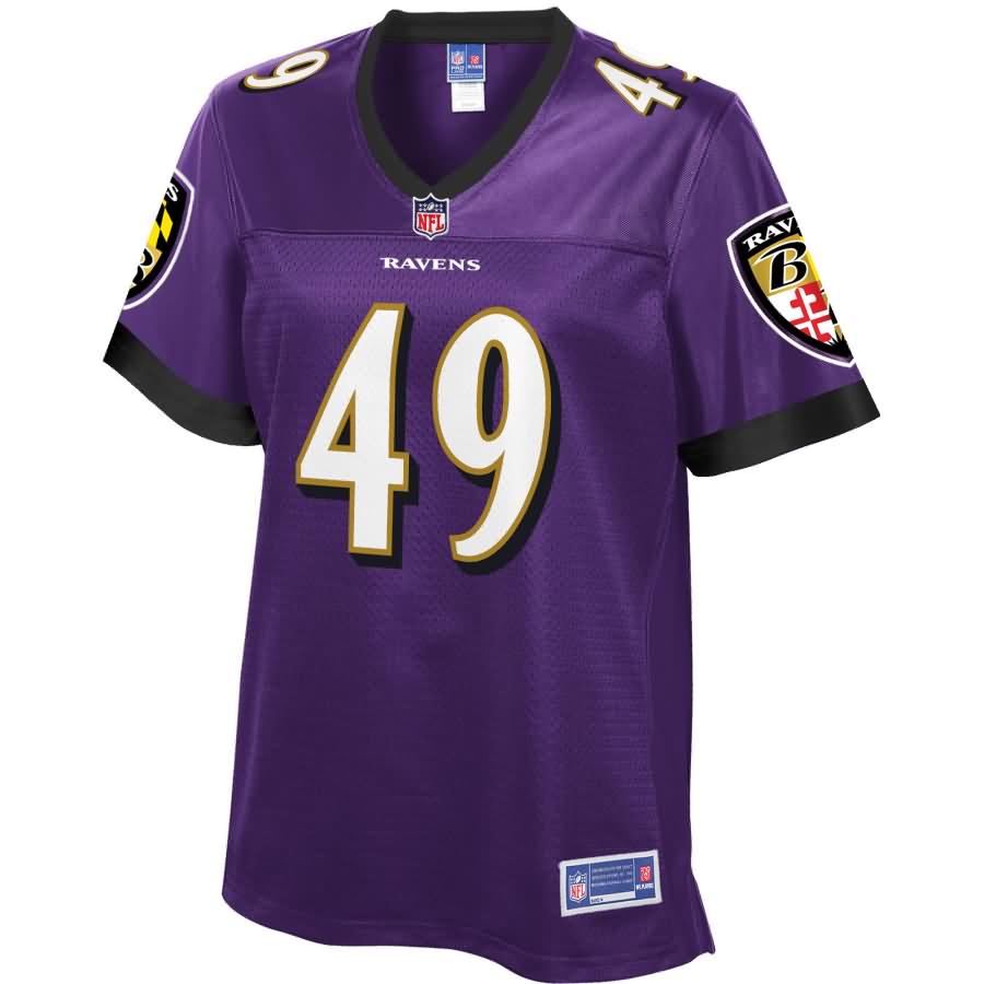 Chris Board Baltimore Ravens NFL Pro Line Women's Player Jersey - Purple