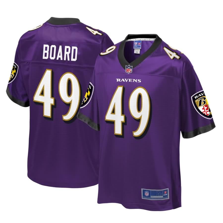 Chris Board Baltimore Ravens NFL Pro Line Youth Player Jersey - Purple