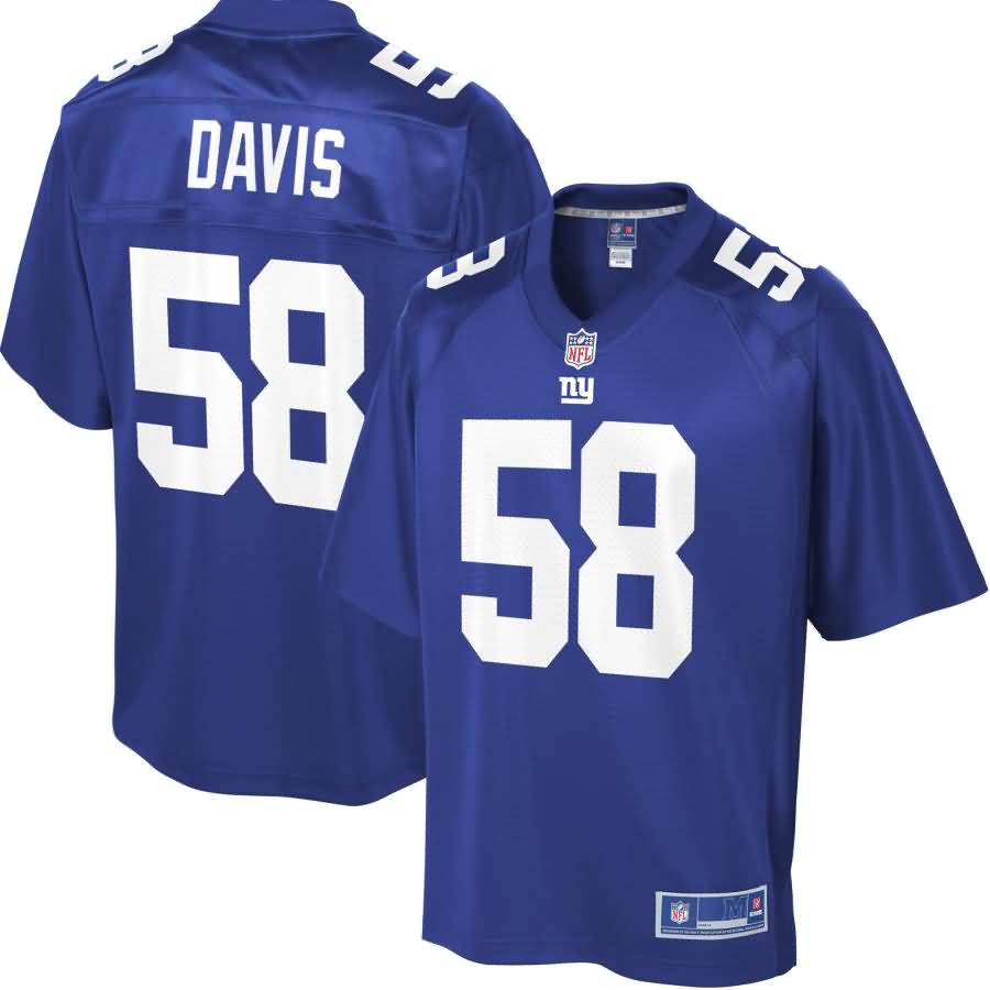 Tae Davis New York Giants NFL Pro Line Youth Player Jersey - Royal