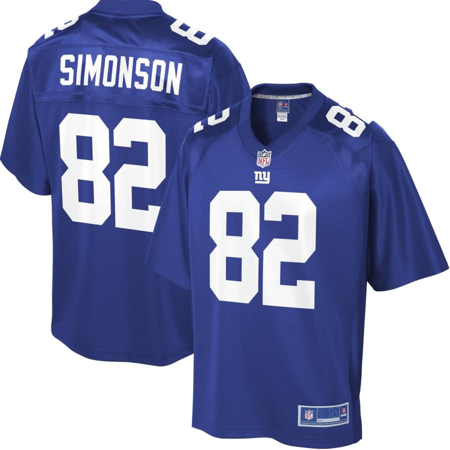 Scott Simonson New York Giants NFL Pro Line Youth Player Jersey - Royal