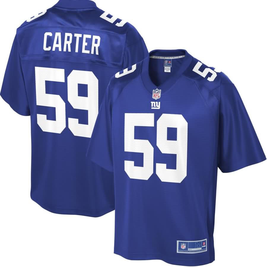 Lorenzo Carter New York Giants NFL Pro Line Player Jersey - Royal