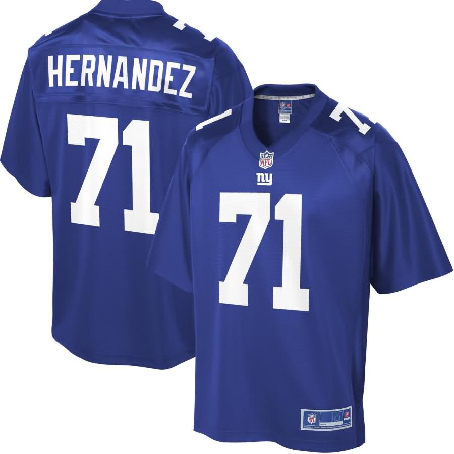 Will Hernandez New York Giants NFL Pro Line Player Jersey - Royal