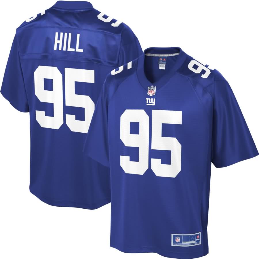 BJ Hill New York Giants NFL Pro Line Player Jersey - Royal