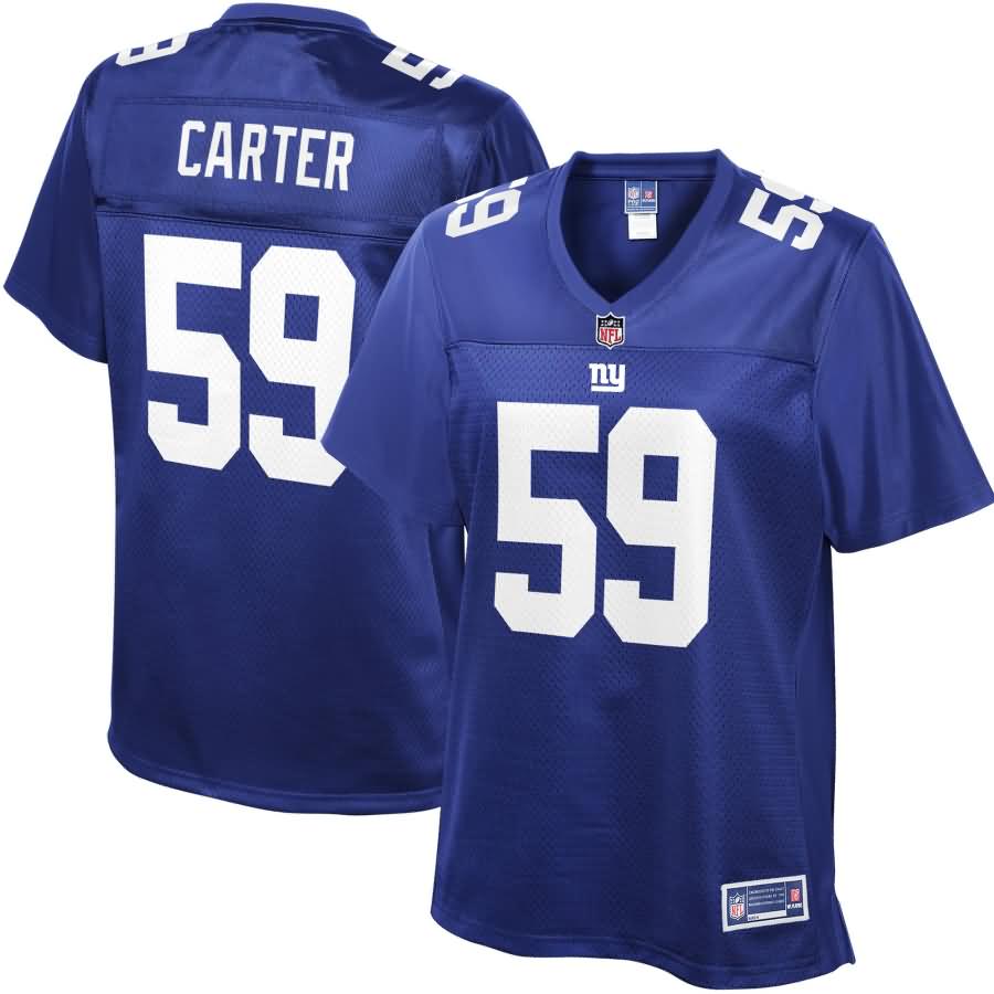 Lorenzo Carter New York Giants NFL Pro Line Women's Player Jersey - Royal