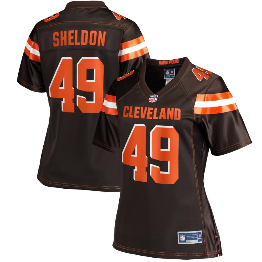 Brady Sheldon Cleveland Browns NFL Pro Line Women's Player Jersey - Brown