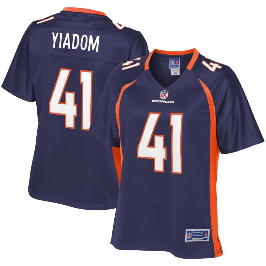 Isaac Yiadom Denver Broncos NFL Pro Line Women's Alternate Player Jersey - Navy