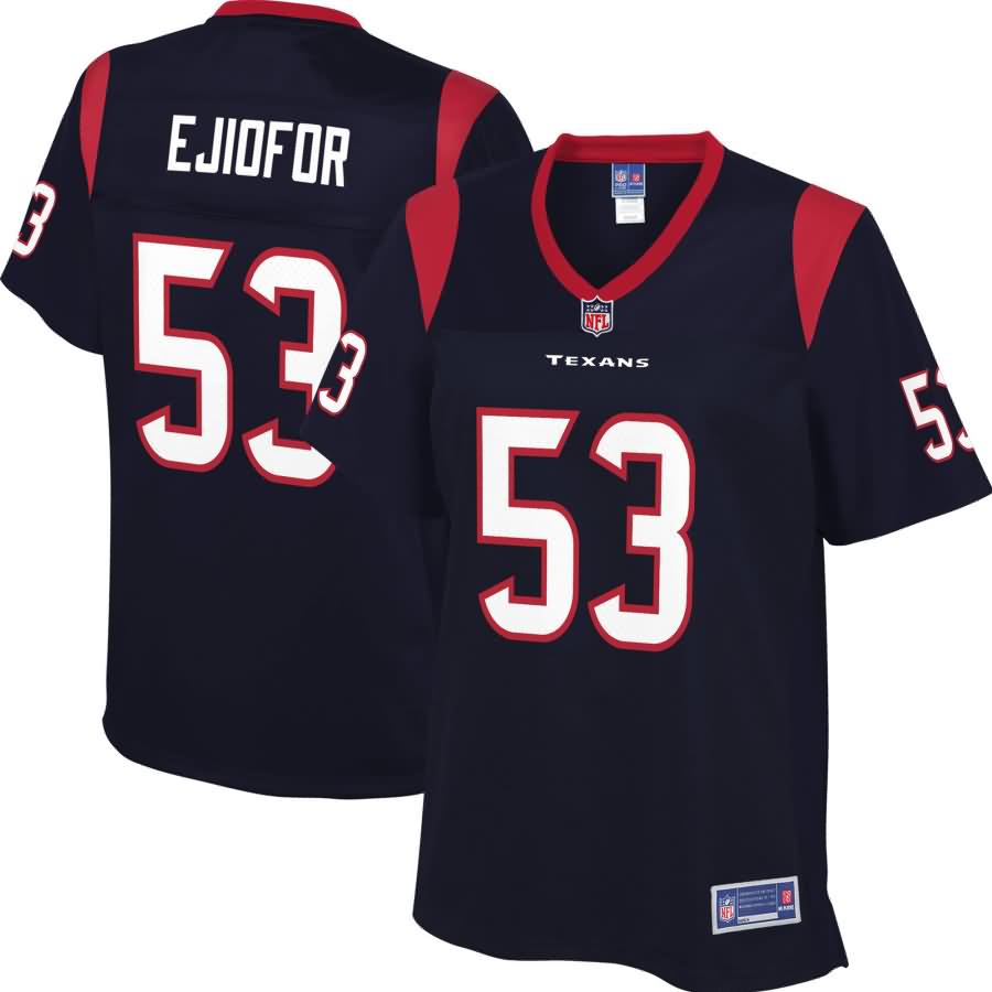 Duke Ejiofor Houston Texans NFL Pro Line Women's Player Jersey - Navy