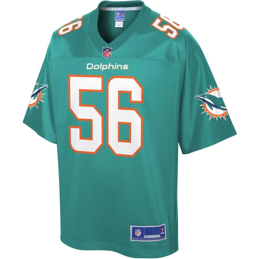 Davon Godchaux Miami Dolphins NFL Pro Line Player Jersey - Aqua