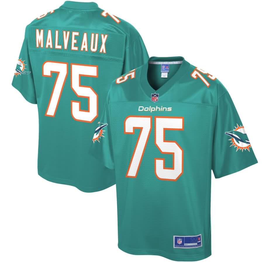 Cameron Malveaux Miami Dolphins NFL Pro Line Player Jersey - Aqua