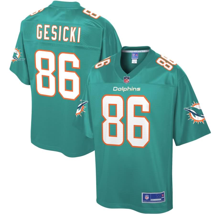 Mike Gesicki Miami Dolphins NFL Pro Line Player Jersey - Aqua