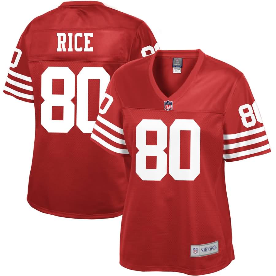 Jerry Rice San Francisco 49ers NFL Pro Line Women's Retired Player Jersey - Red