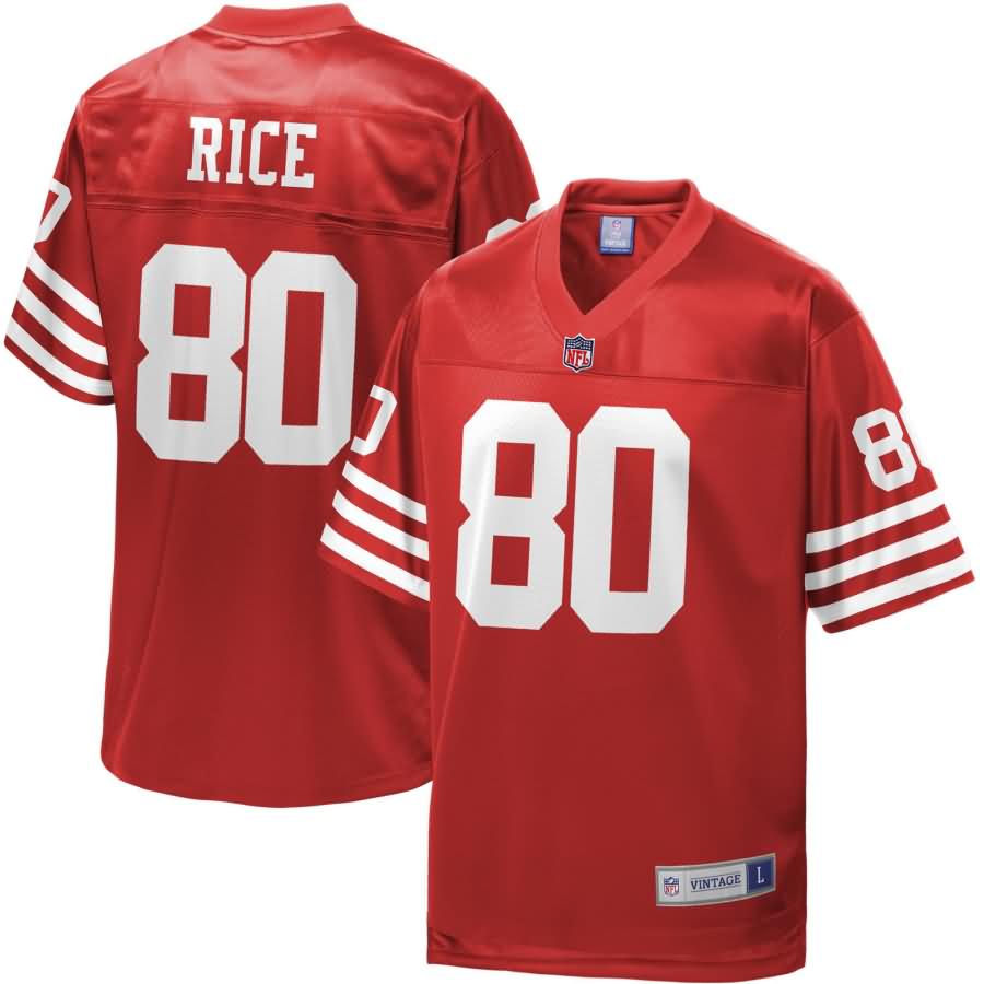 Jerry Rice San Francisco 49ers NFL Pro Line Retired Player Jersey - Red