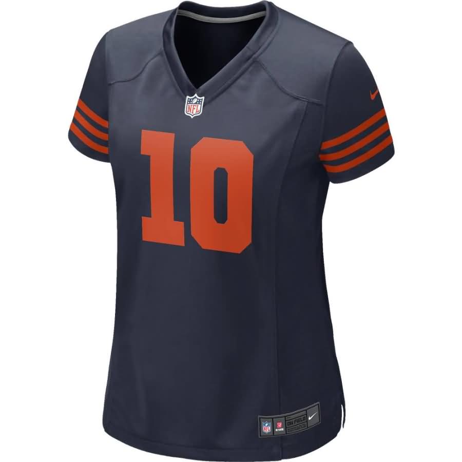 Mitchell Trubisky Chicago Bears Nike Women's Throwback Game Jersey - Navy