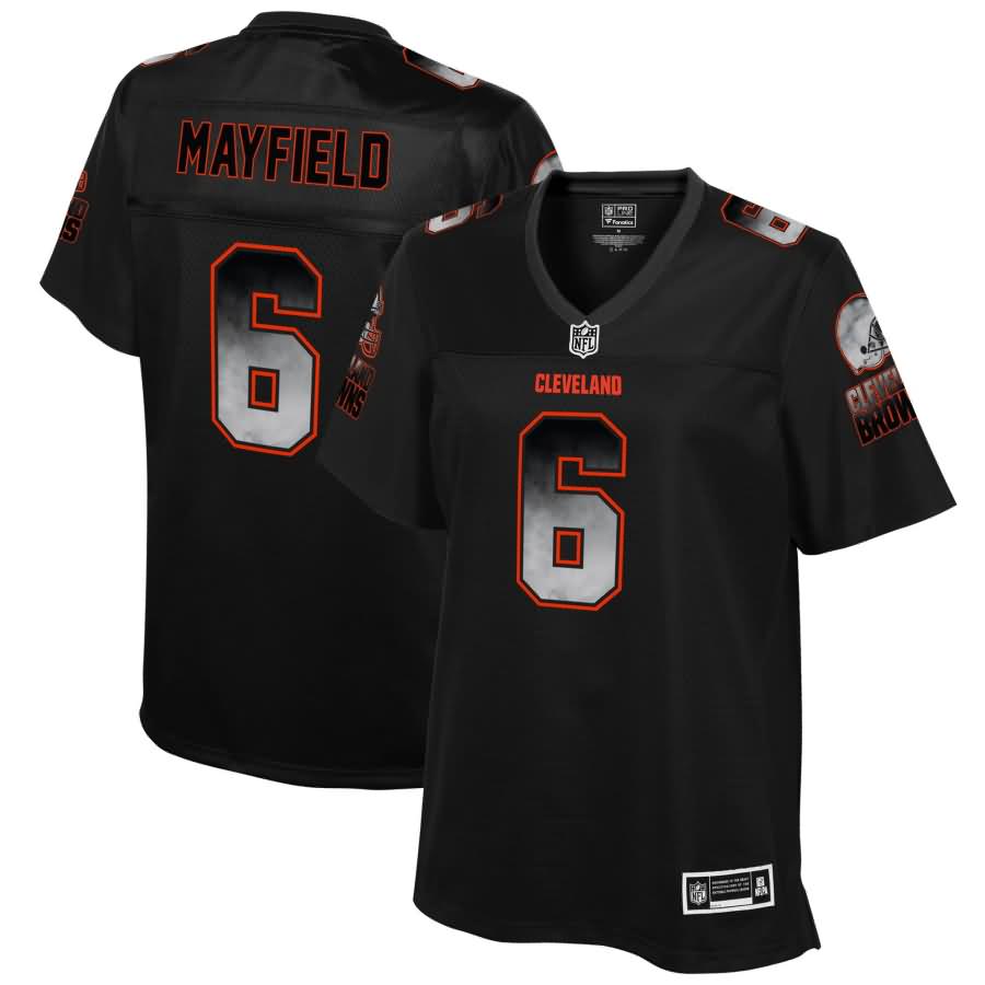 Baker Mayfield Cleveland Browns NFL Pro Line Women's Smoke Fashion Jersey - Black