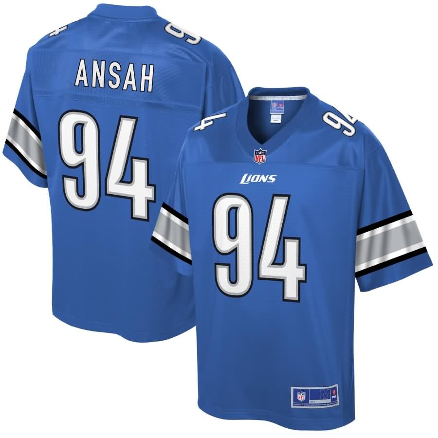 Ezekiel Ansah Detroit Lions NFL Pro Line Historic Logo Player Jersey - Blue