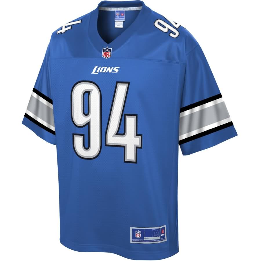 Ezekiel Ansah Detroit Lions NFL Pro Line Historic Logo Player Jersey - Blue