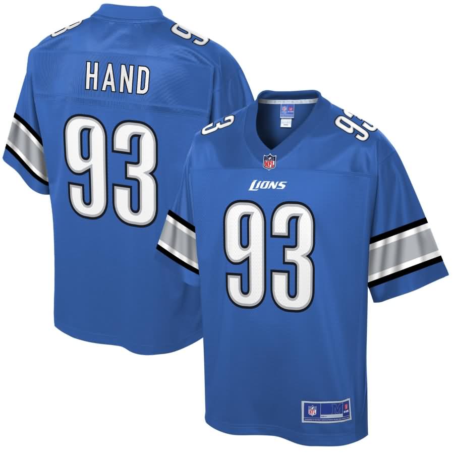 DeShawn Hand Detroit Lions NFL Pro Line Historic Logo Player Jersey - Blue