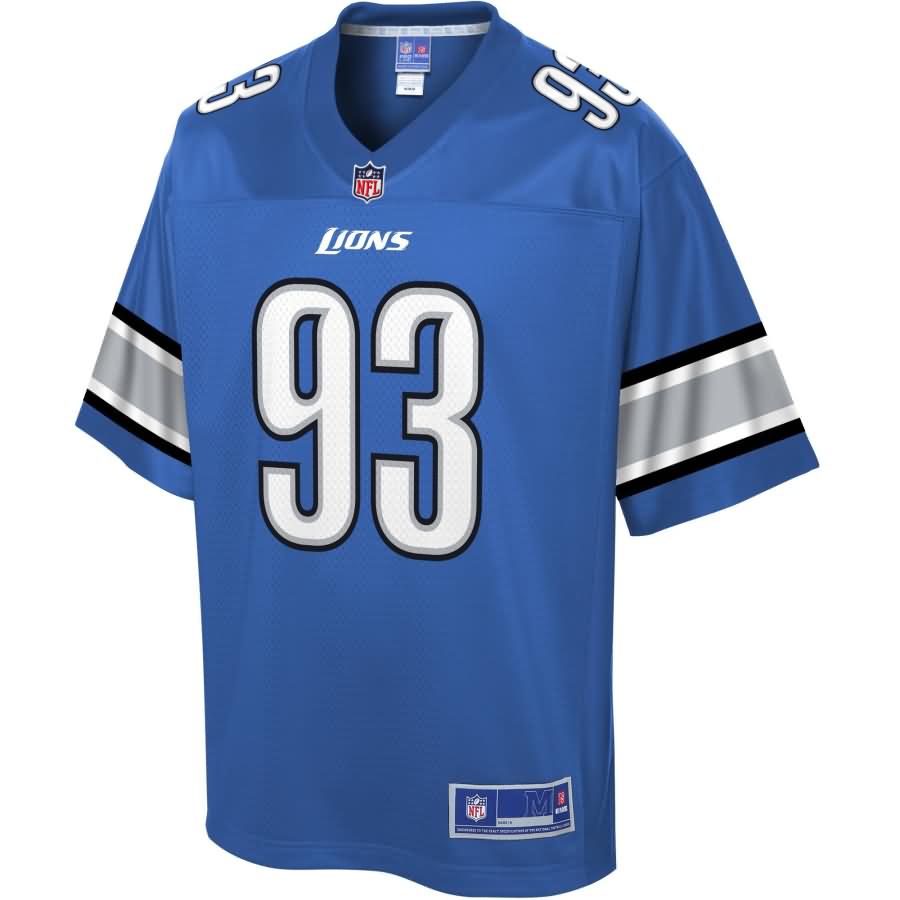 DeShawn Hand Detroit Lions NFL Pro Line Historic Logo Player Jersey - Blue