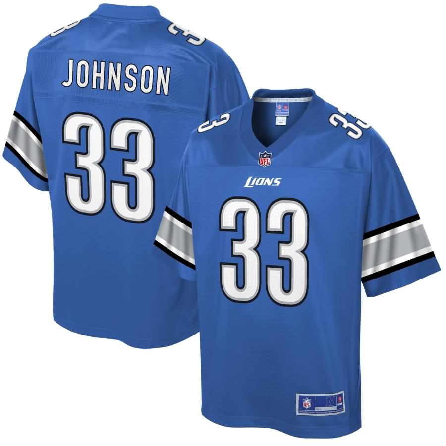 Kerryon Johnson Detroit Lions NFL Pro Line Historic Logo Player Jersey - Blue