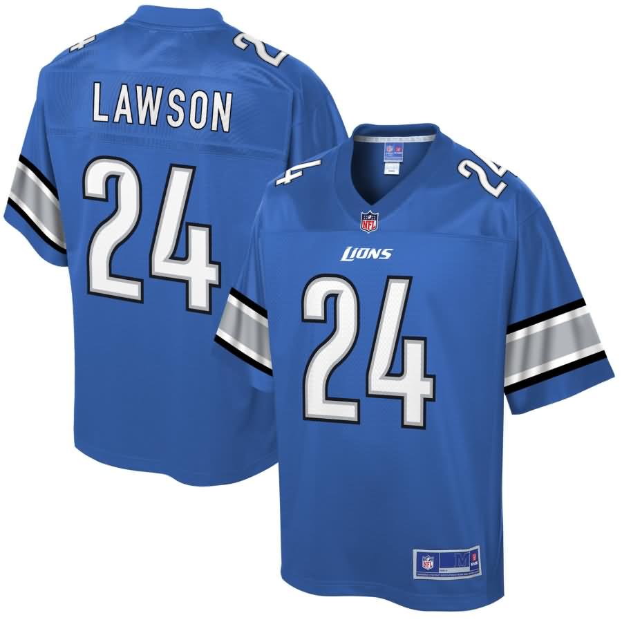 Nevin Lawson Detroit Lions NFL Pro Line Historic Logo Player Jersey - Blue