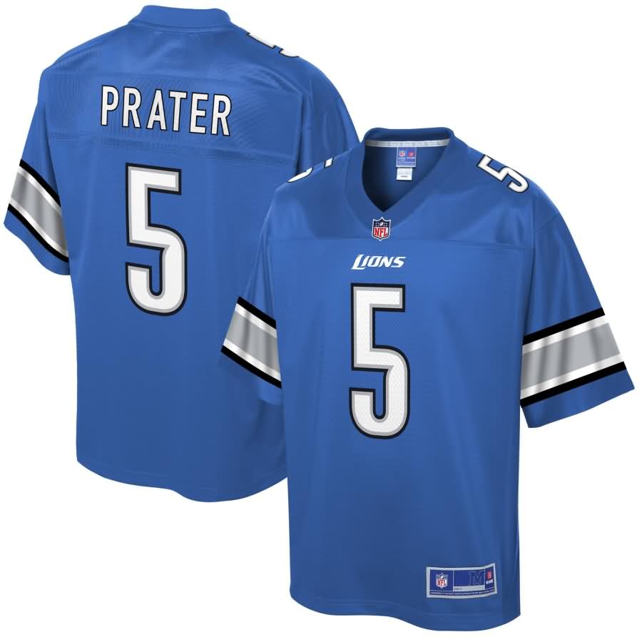 Matt Prater Detroit Lions NFL Pro Line Historic Logo Player Jersey - Blue
